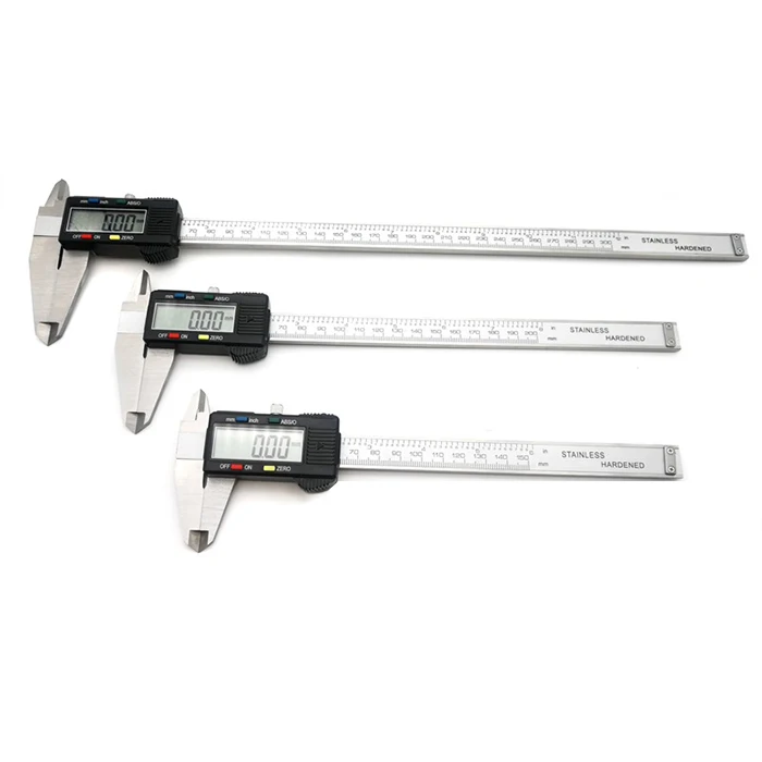 Wholesale Measuring Tool Cheap 0-150mm Vernier Caliper Jewelry Tool ABS/O Stainless Steel LCD Screen Electronic Digital Vernier