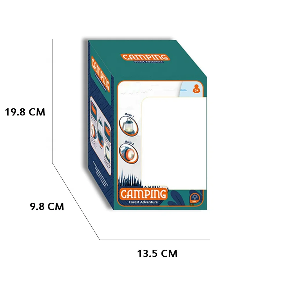 Outdoor Pretend Play 2-in-1 Flashlight-lantern Adventure Camping Gear Tool Set Toy Camping Lamp for Kids Little Explorer