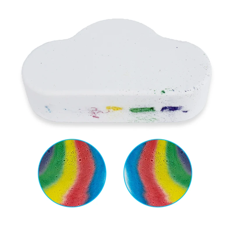 Professional Body Cleaning Fizzy Bubble Pure Bomb Bath Bomb Rainbow Wholesale