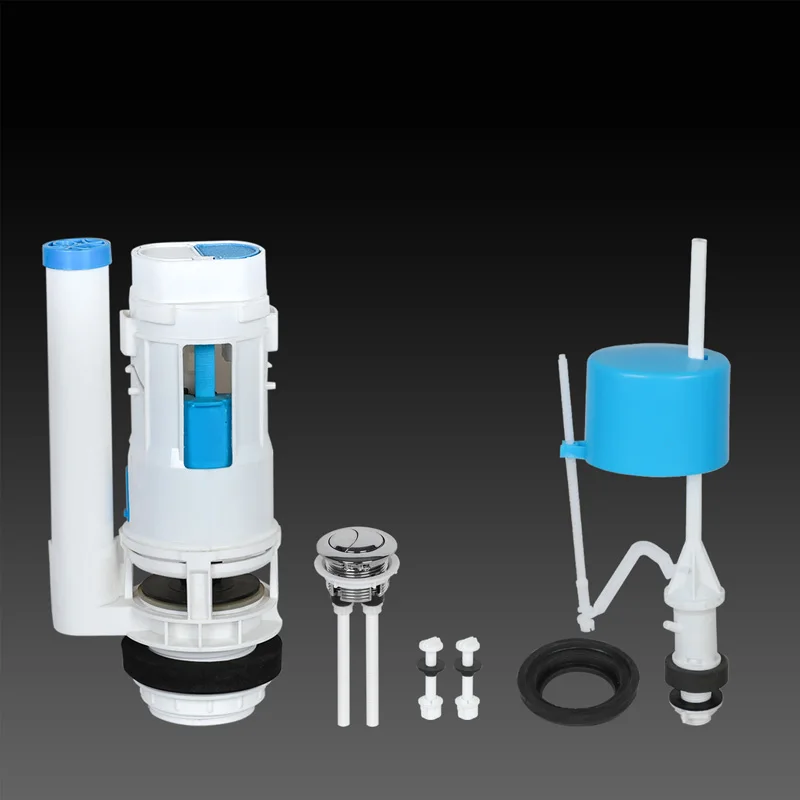 20CM Toilet flush fittings KJ-333 two-piece PP high quality dual-flush sanitary ware fittings