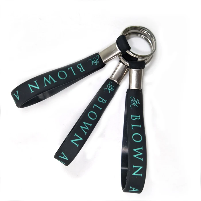 PVC material key chains with printed custom logo