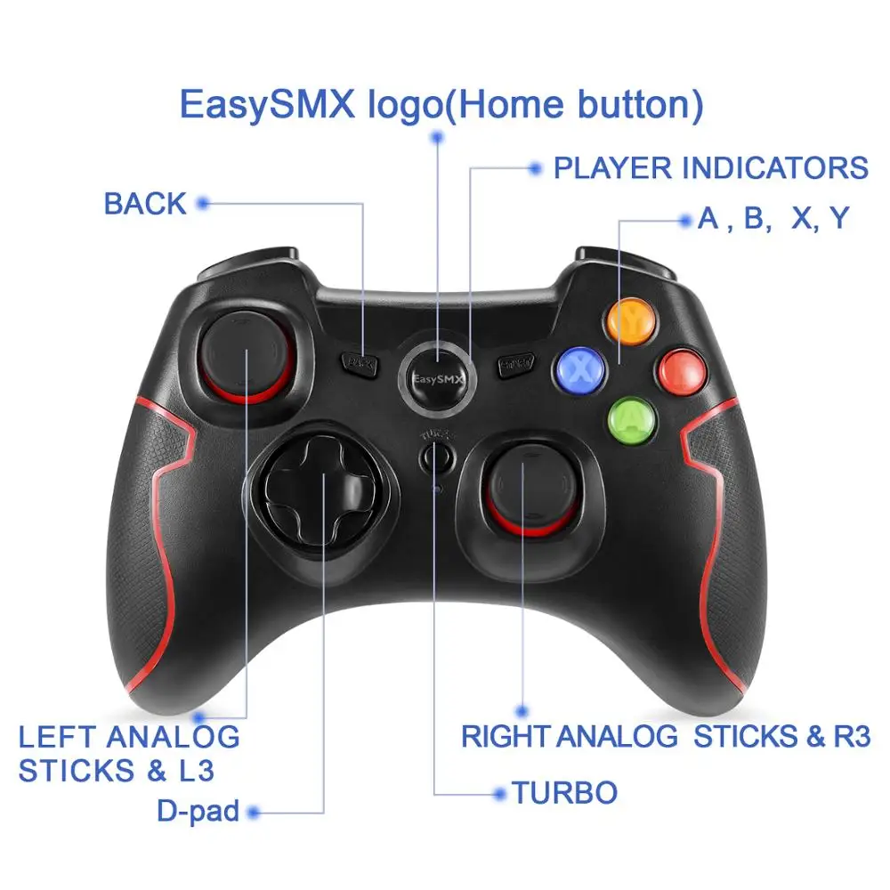 TXark joystick controller BT remote support Android and IOS for vr ar games remote controls