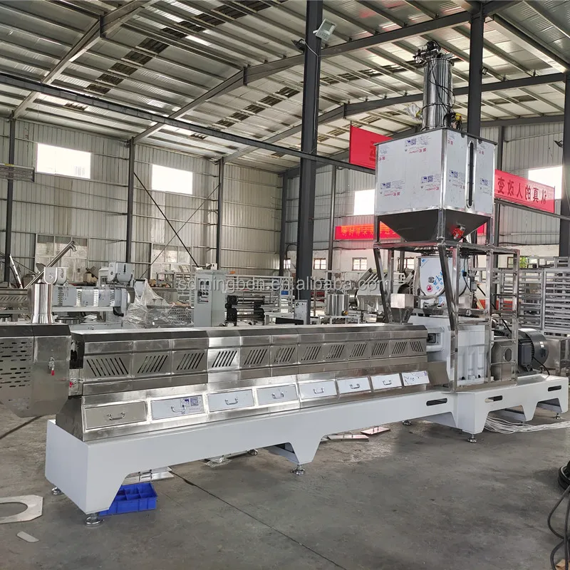 New Technical Automatic TVP Textured Soy Protein Making Machine Soya Chunks Processing Machine