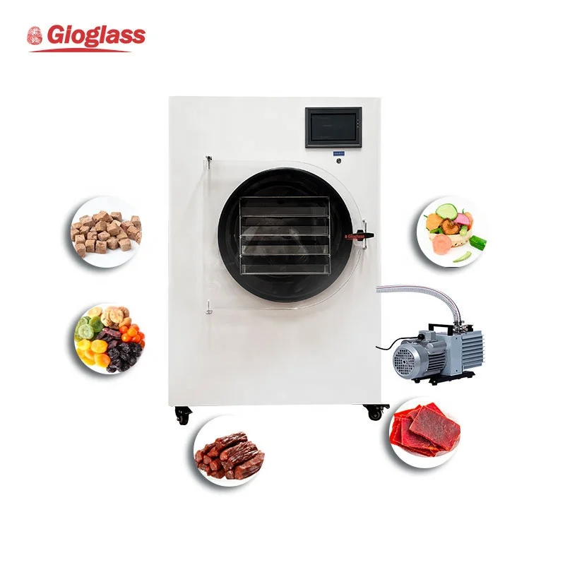 Small Vacuum Freeze Drying Machine Lyophilizer Vegetable Fruit Meat Pet Food Home Freeze Dryer Machine
