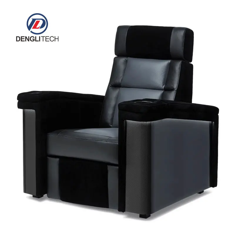 Modern Luxury Power Recliner Home Theater Sofa Set Furniture Living Room Leather Movie Chair Sectional Home Cinema Sofa 3 2 1