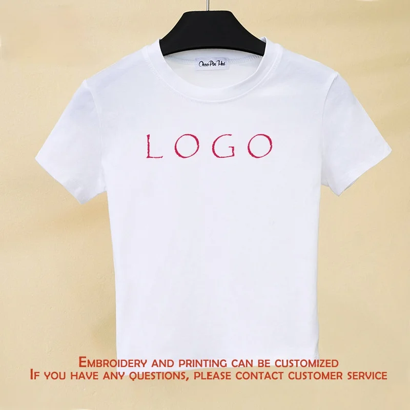 Fashion Wholesale Spring Oversize Blank Yoga Top Women Tees Cropped Plain T Shirt For Ladies