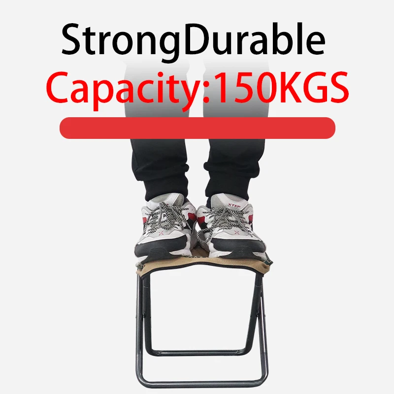 XTP Outdoor Small Fishing Camping Stool Gear Aluminum Folding Seat For Travel Picnic Mini Size