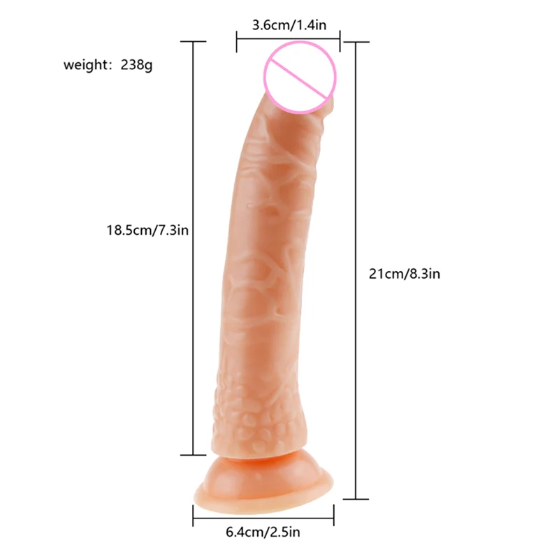 MOGlovers Realistic Dildo With Suction Cup Jelly Huge Anal Toys for Woman