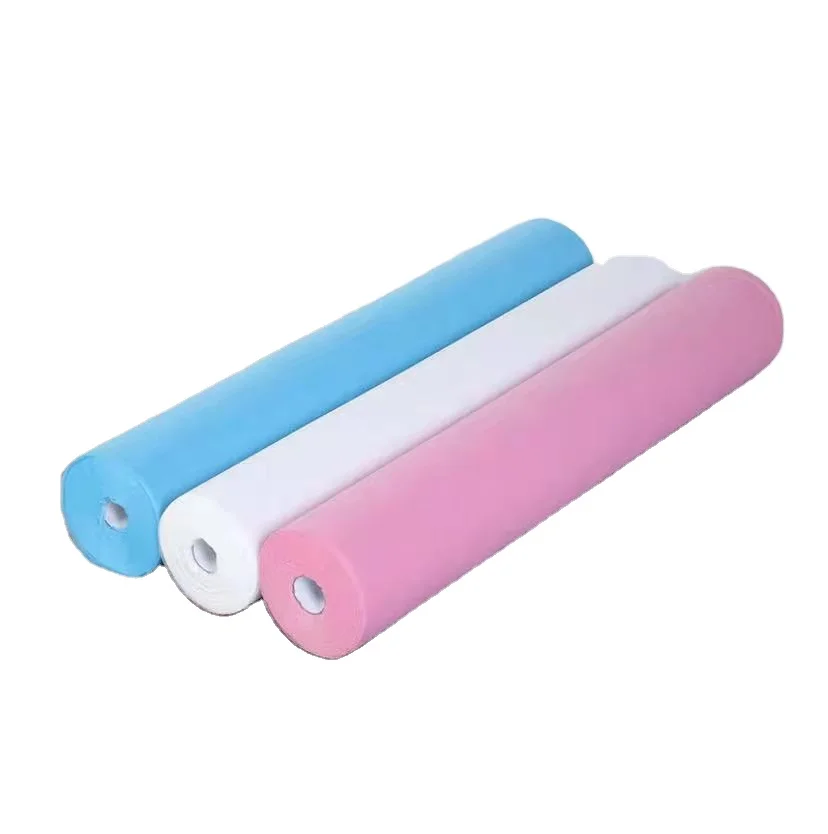 Бело-синяя Нетканая ткань для одноразовых эластичных натяжных простыней, покрывало для массажного стола, кресло для лица, спа