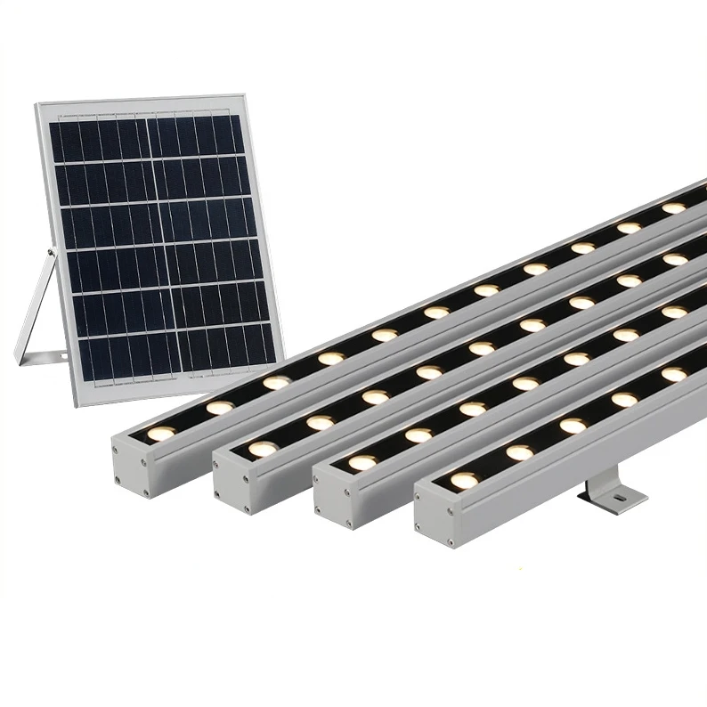 Solar Energy 18W Waterproof Wall Washer Light Outdoor Facade Focus Building LED Light RGBW DMX RGB Flood Light