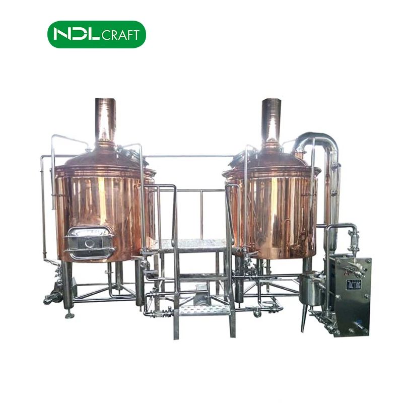 Copper Brew Kettle and Conical Fermenter Copper Beer Brewing Kettle Micro Brewery Equipment for Sale 500L