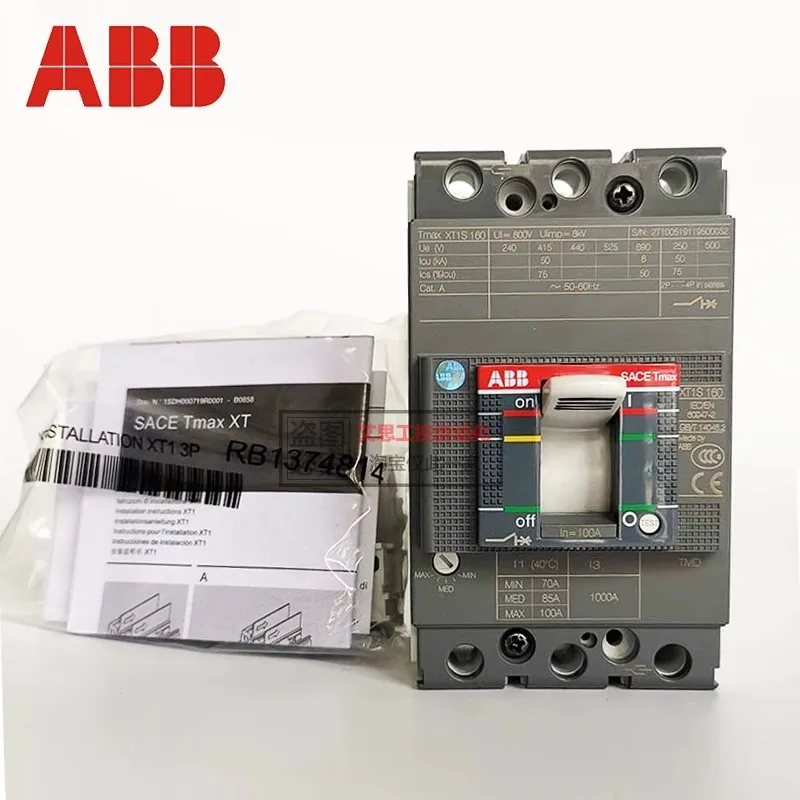 Brand new and original abb circuit breaker MCCB T6N 630 TMA R630 FF 3P 630A abb circuit breaker mccb