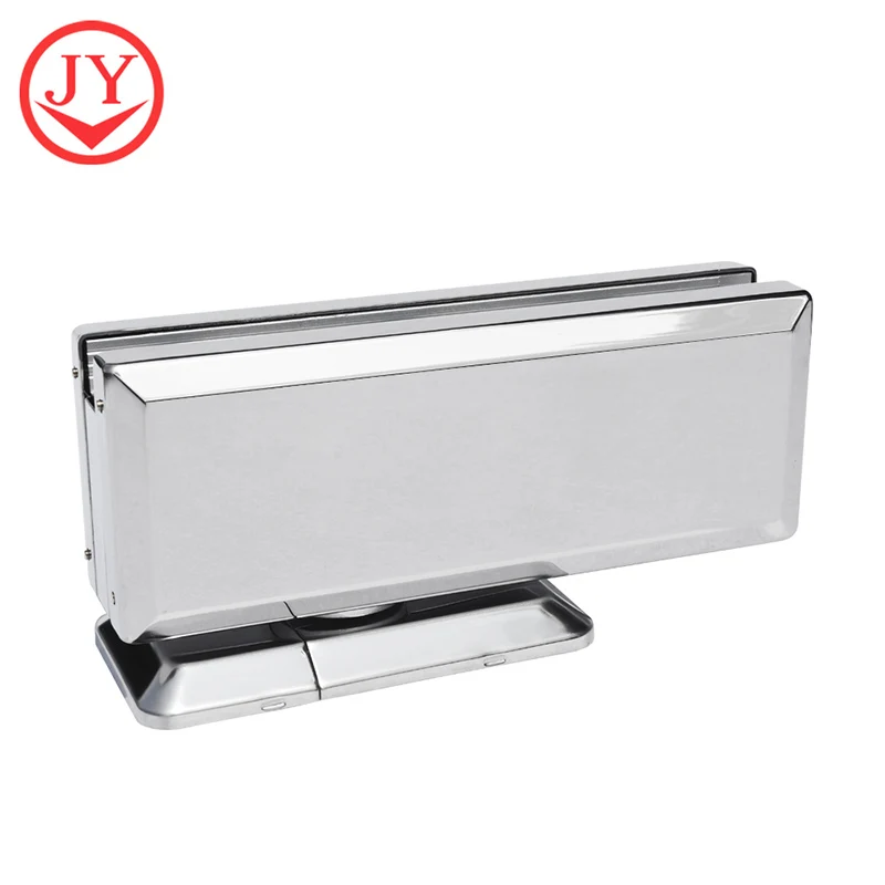 Stainless steel auto closing glass door pivot hydraulic patch fitting