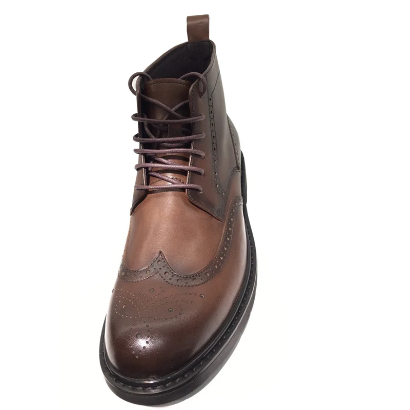 Fast delivery of the best and most popular luxury goods wholesale formal shoes men boots black leather casual ankle boots