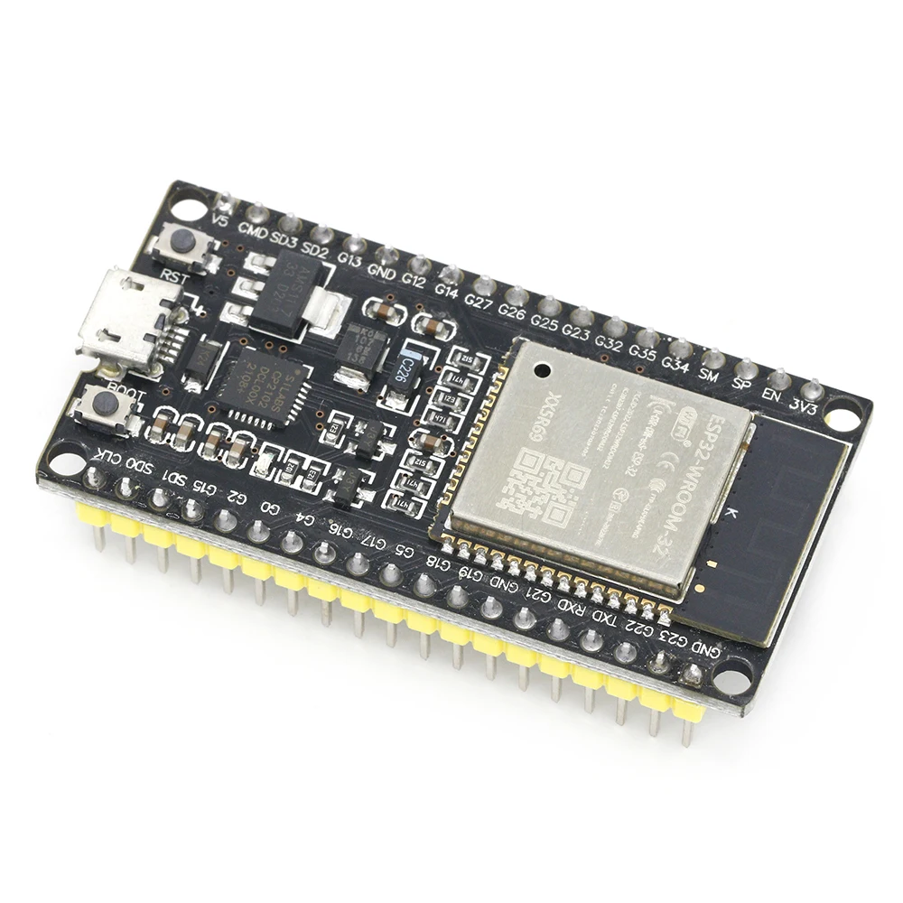 ESP32 Wroom ESP-WROOM-32 WIFI Bluetooth Development Board Dual Core CPU CP2102 Ultra-Low Power ESP32S Micro USB for Arduino