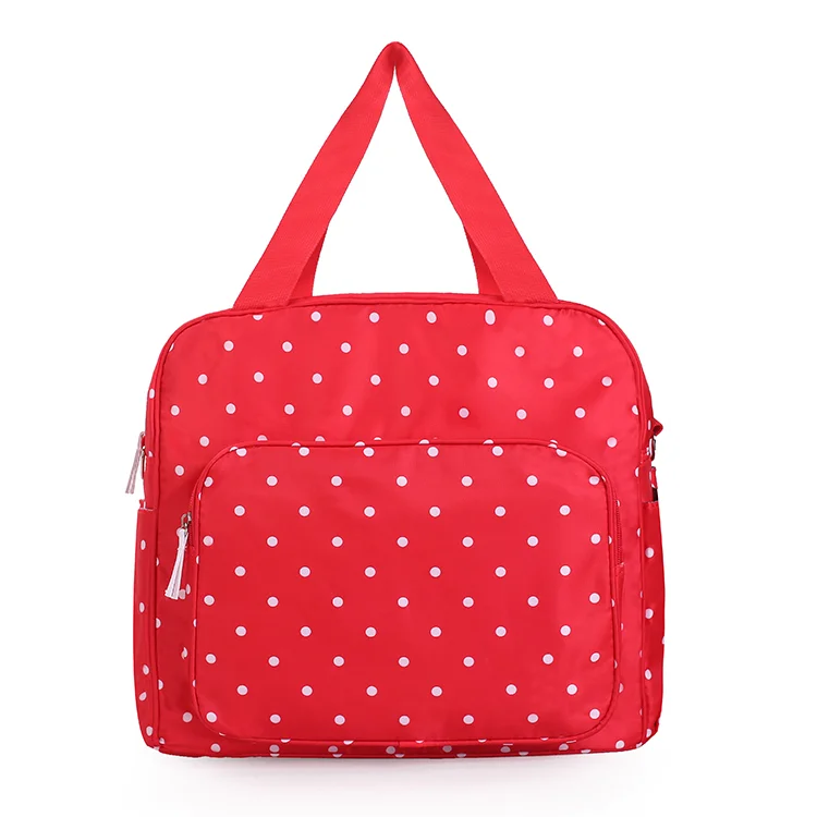 Оптовая продажа с завода, тканевая сумка-тоут на заказ, сумки для подгузников, сумка для влажных подгузников с портативной пеленальной подушкой