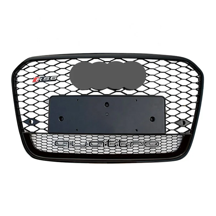 Automotive Parts Gloss Black Front Grille For Audi A6 C7 Facelift Audi RS6 Radiator Grill 2012 2013 2014 2015