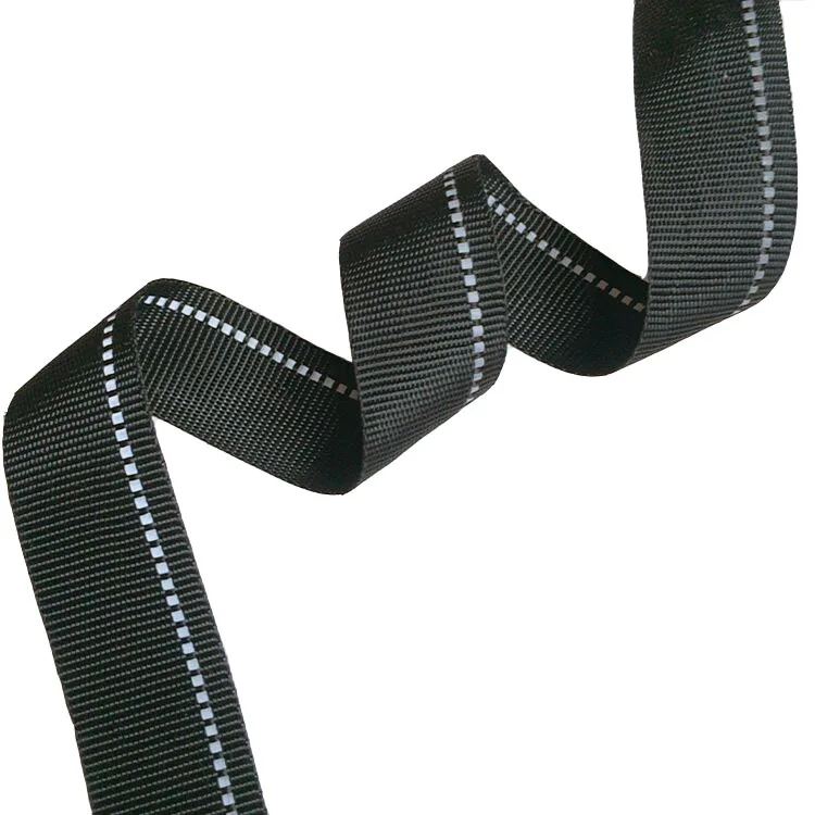 2.2CM Double-sided Reflective Nylon Ribbon Webbing Strip Pet Strap