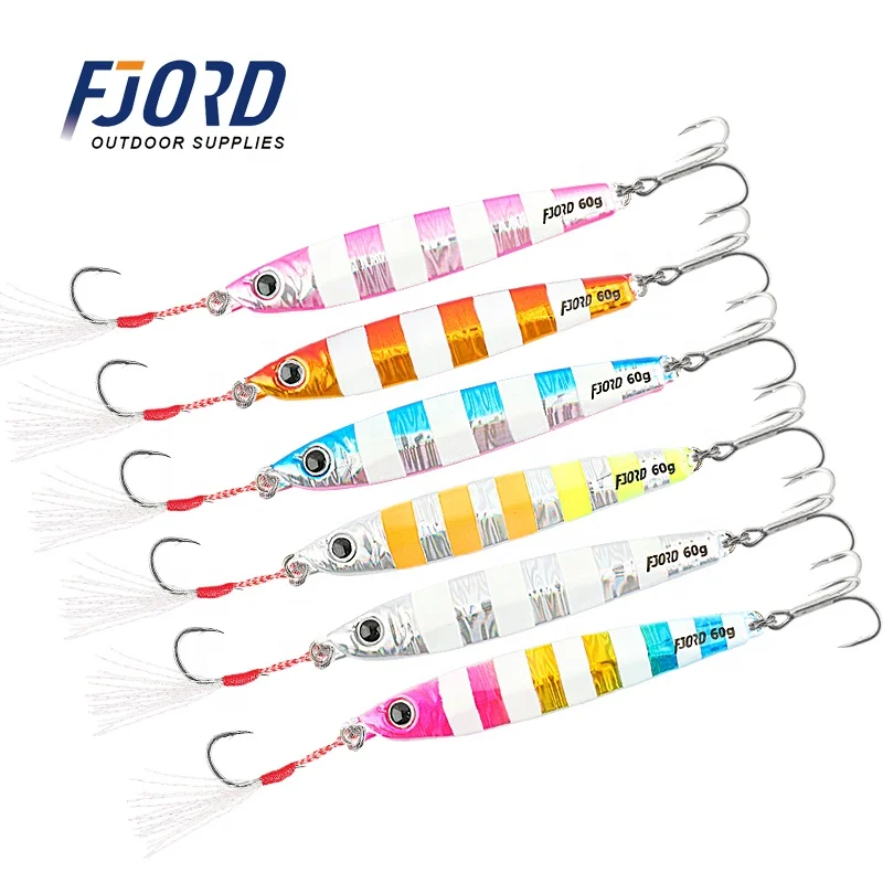 FJORD High Quality 40g Metal Jig for Long Casting Slow Jigging Lures for Boat fishing