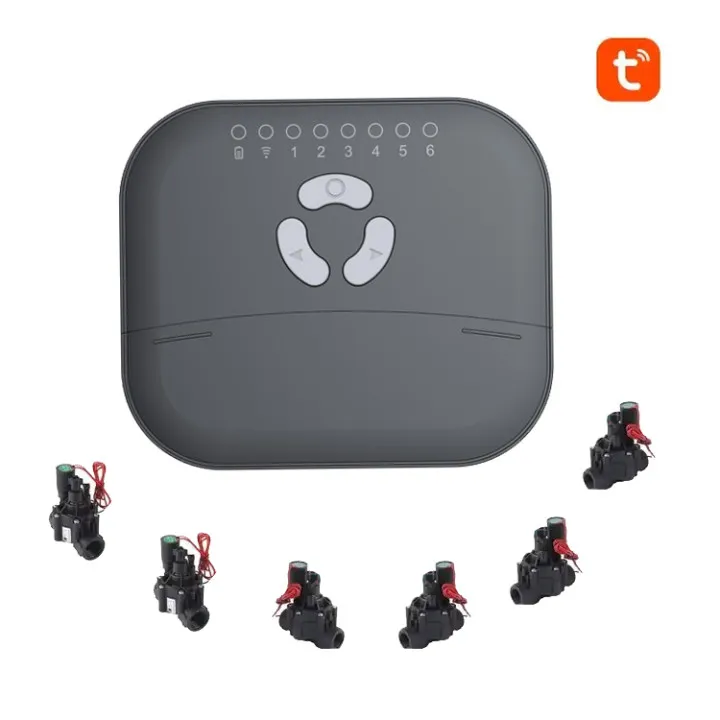 6 Zone Smart intelligent Sprinkler Water Timer Voice Control Garden WiFi Drip Irrigation Controller System Timer