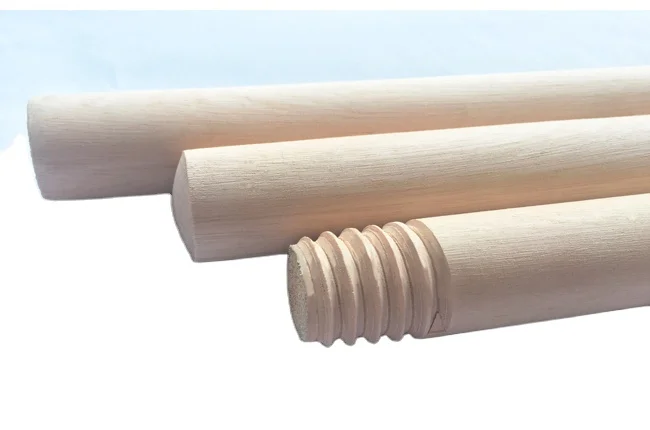 Length 110cm 120cm 140cm 150cm diameter 2.2cm 2.5cm  wooden broom mop brush handles sticks with Italian Thread