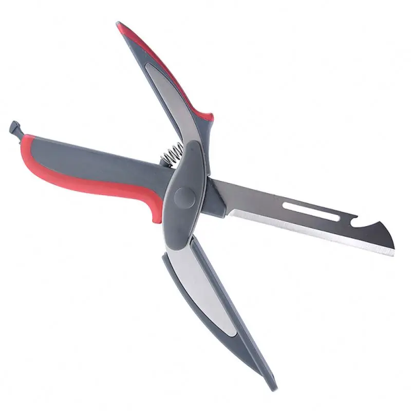 2-в-1 умная пищевой измельчитель умный нож из нержавеющей стали с разделочной доской встроенный для нарезки фруктов и овощей, мяса