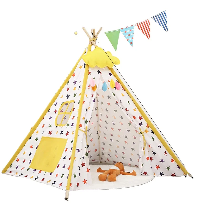 Playhouse  Indoor and Outdoor Kids Tent Mini Toy Indian  Teepee Tipi Play Tent for Kids