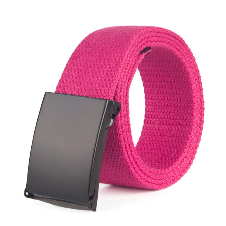 Wholesale Mens Colorful Cotton Fabric Cotton Canvas Web Belt