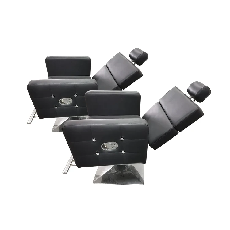 pengde chrome base swivel leather lounge beauty ladies recliner salon chair