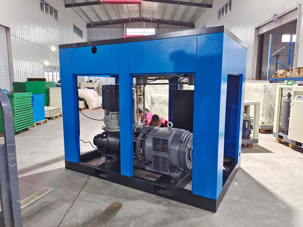 Industrial Equipments ZAKF 45KW 60HP screw air compressor for extrusion blow molding machine