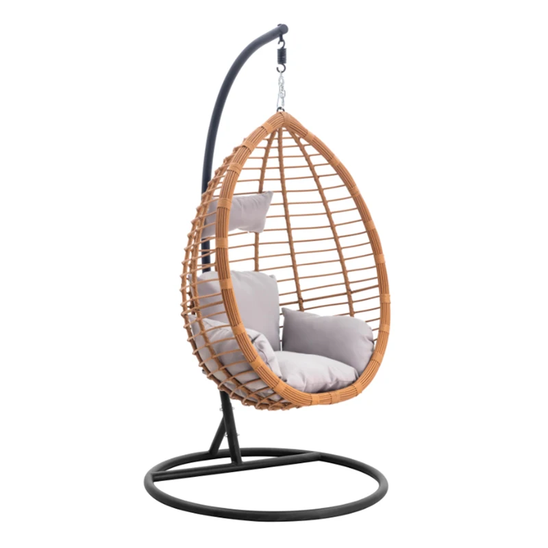 Wholesale Outdoor Hanging Rattan Chair Leisure Wicker patio Swings Chair