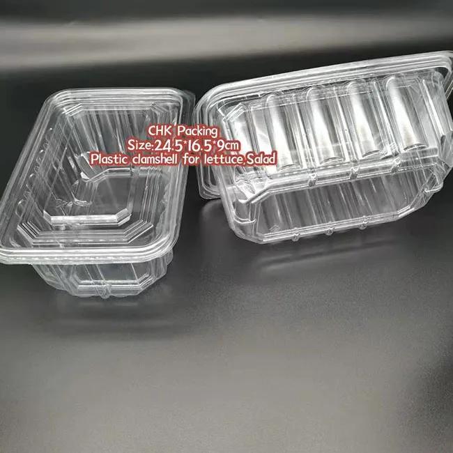 Wax melt microgreen clamshell food packaging