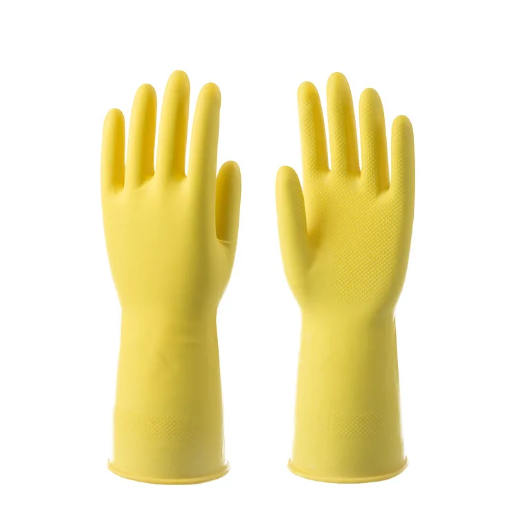 Rubber Household Gloves Dishwashing Household Gloves Cleaning Latex Kitchen Latex Shanghai Thin Durable Reusable Waterproof