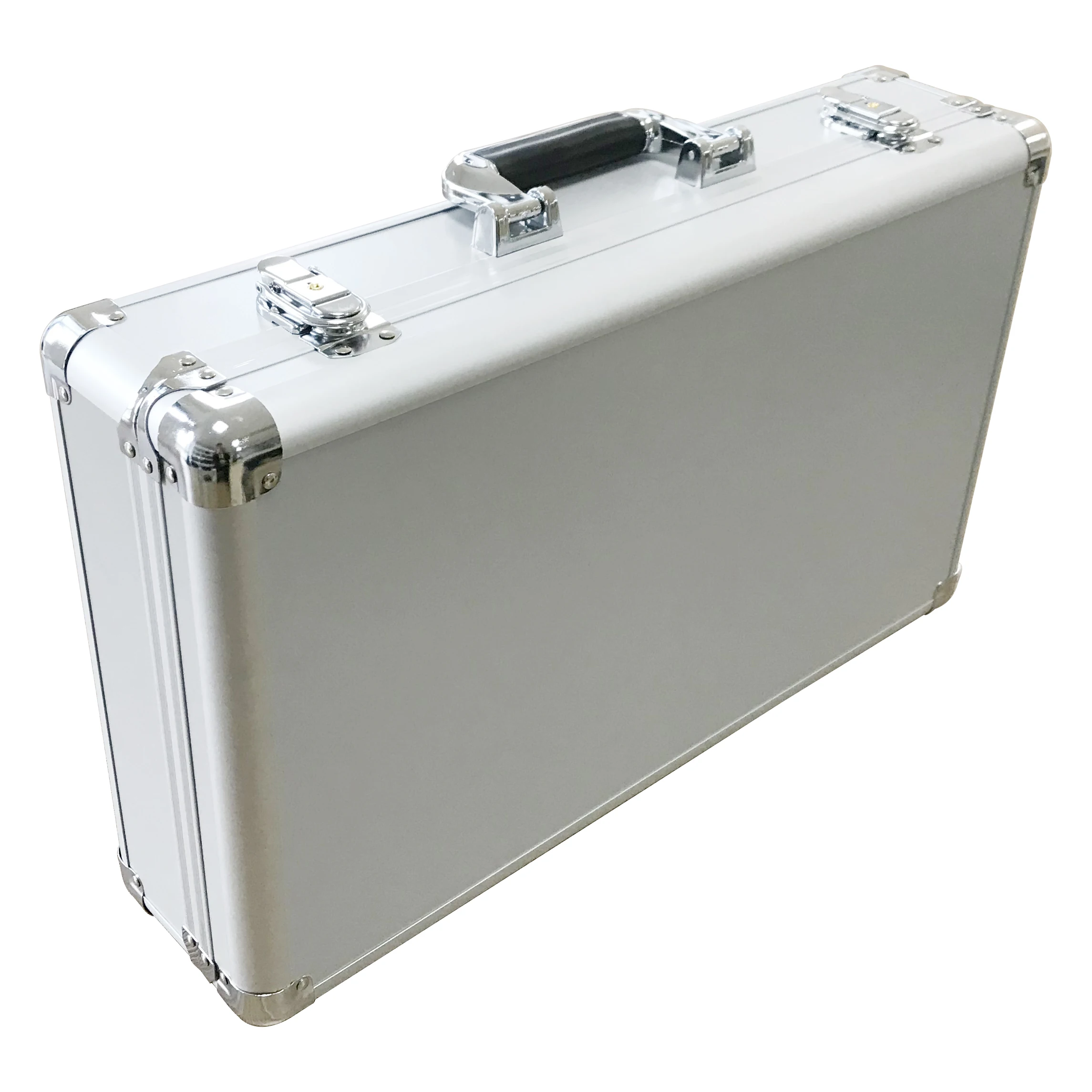 Custom Size Easy Carrying Aluminum Double Guitar Flight Case With Foam Padding
