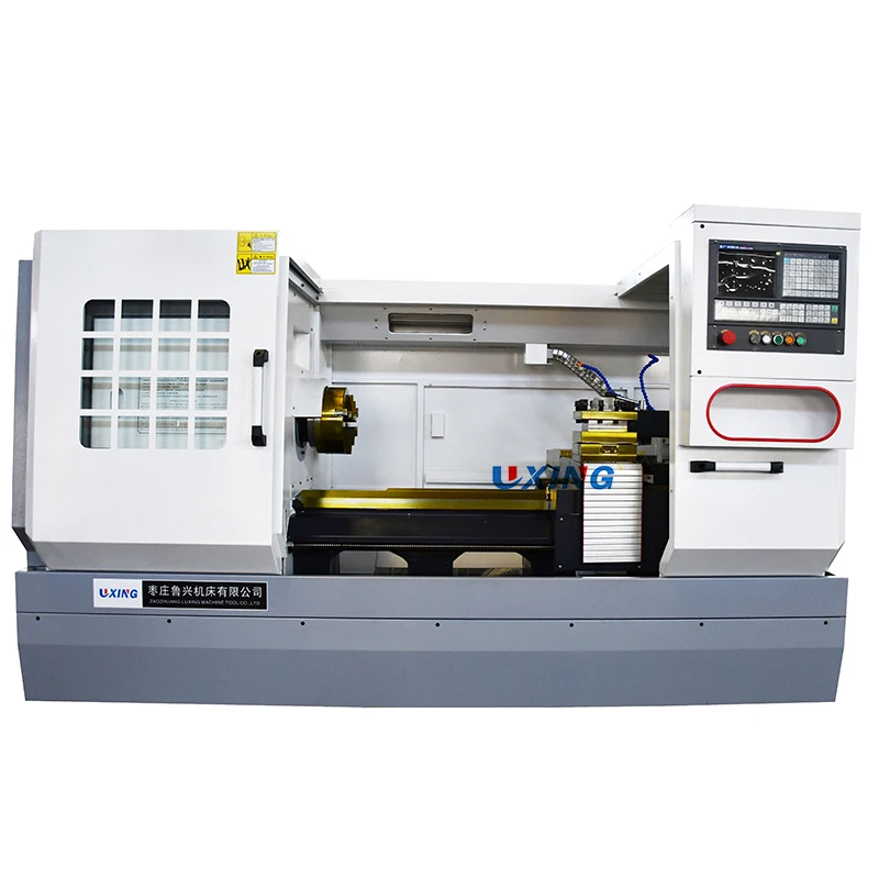 2 axes Kirloskar flat bed horizontal GSK Siemens control cnc lathe machine xian CK6150 machines