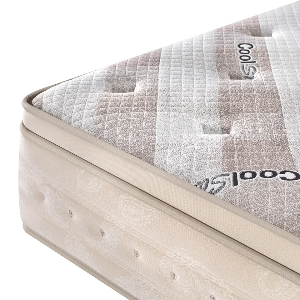 High quality cheapest regular foam compression bonnell queen king size spring mattress cotton hotel bed set of mattresses