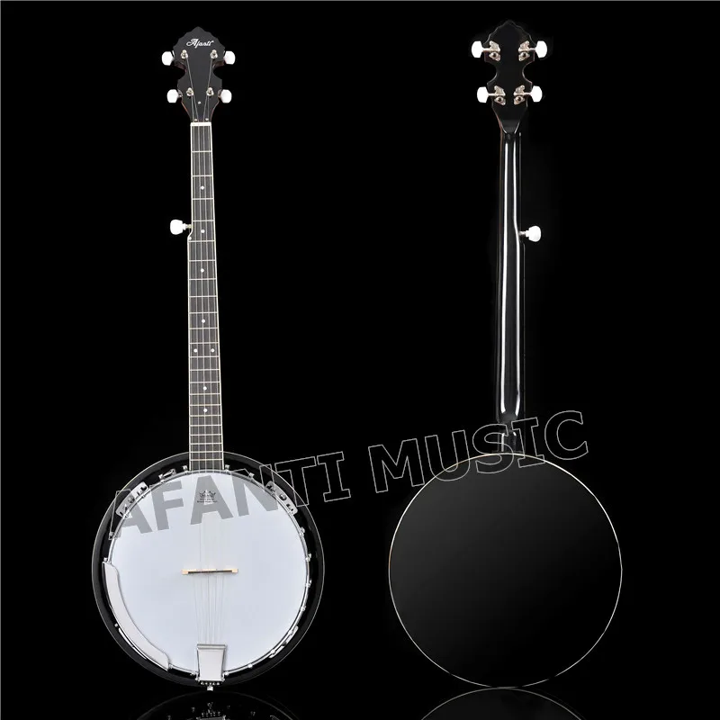 Blue Grass cheap price Afanti black color 5 Strings banjo musical instruments