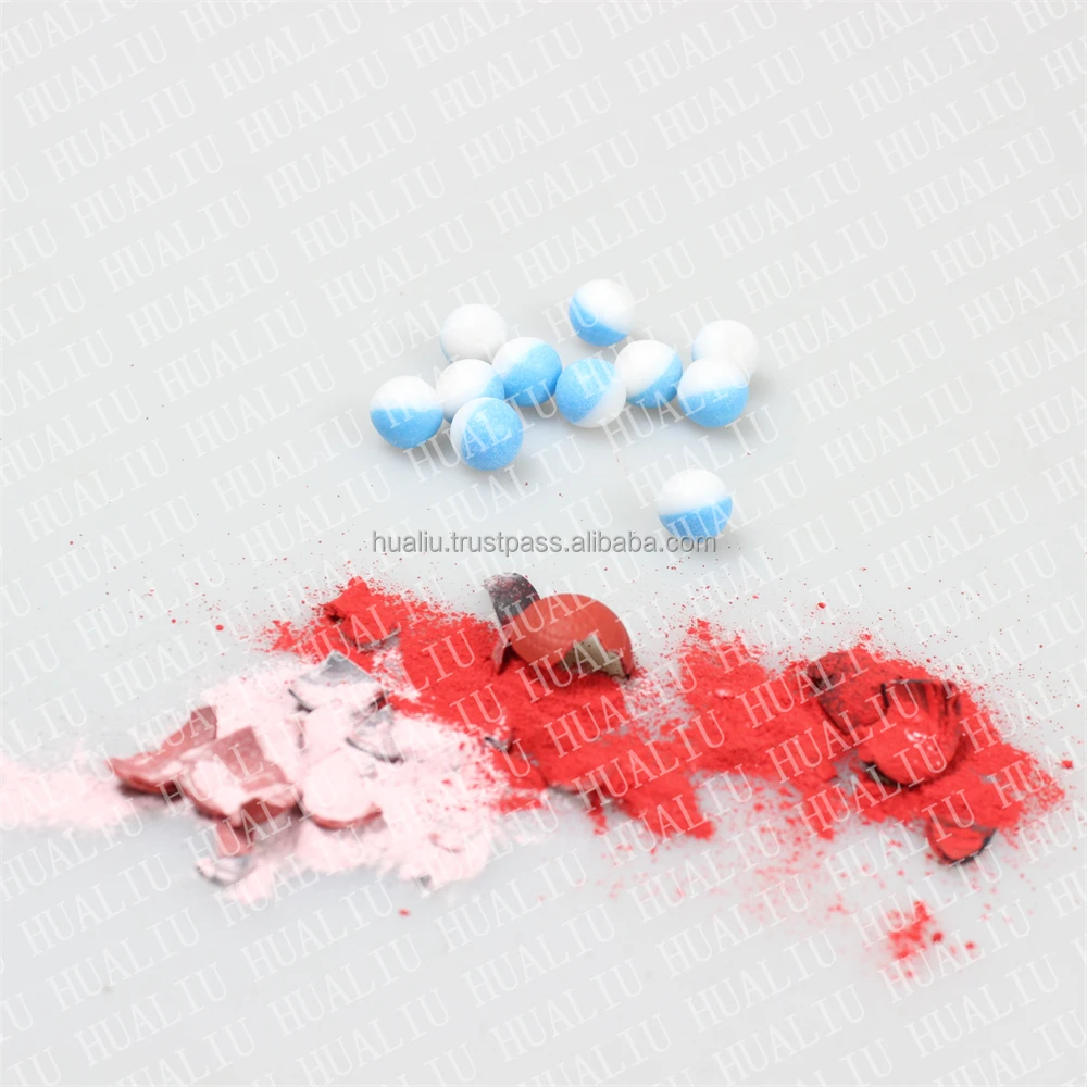 Оптовая продажа несмертельного оружия OEM 0 68 калибра CS Paintable pullet Paintball powledar pellets барьерные шарики из твердого порошка