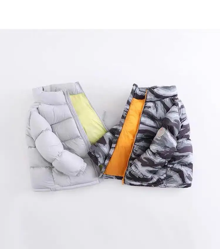 
High Quality Winter Kids Clothes Coat Parka Children Down Jacket Clothing Black Waterproof Custom 