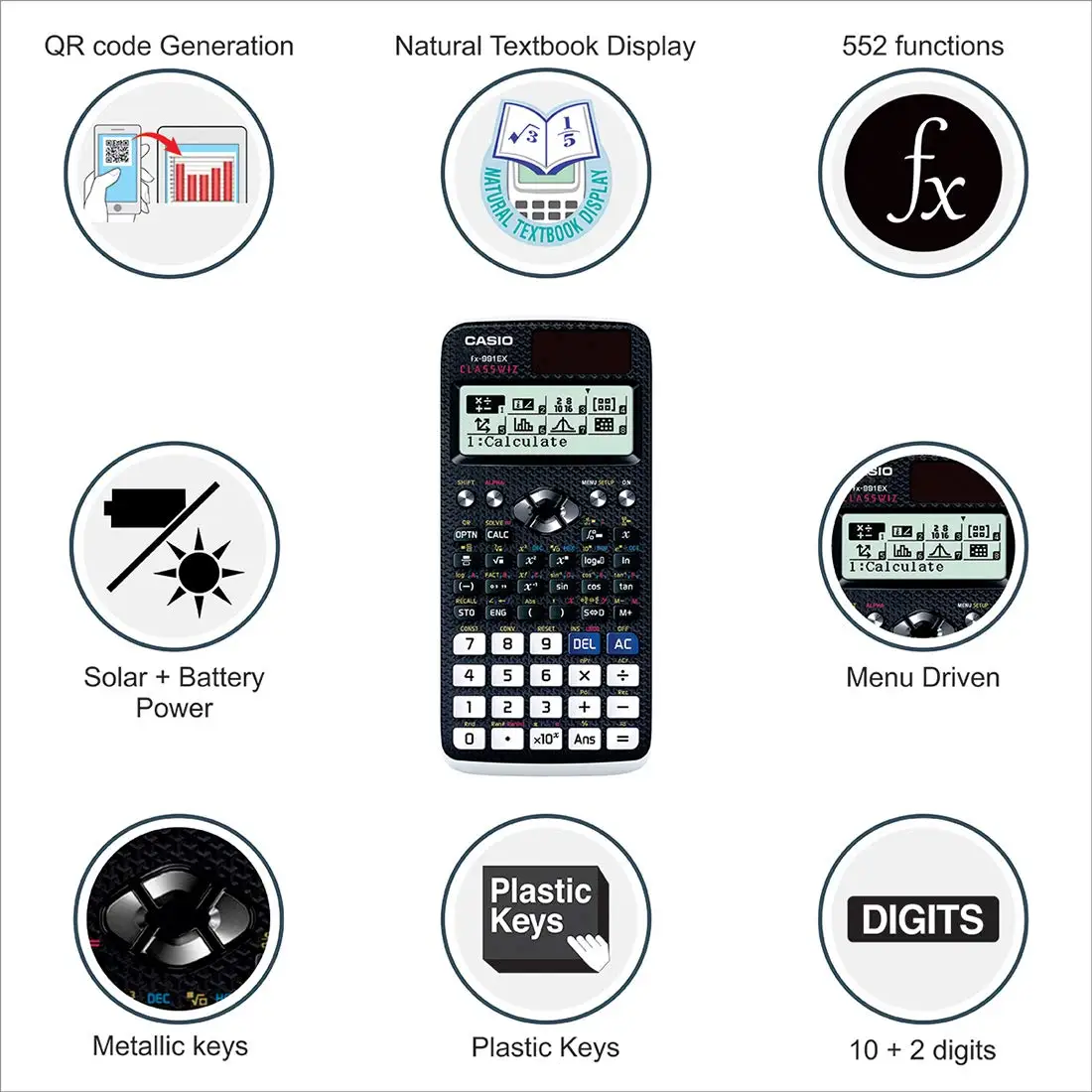 Fx-991es Plus Scientific Function Calculator Professional Student Mathematics Custom Scientific Calculator Fx-991es Plus