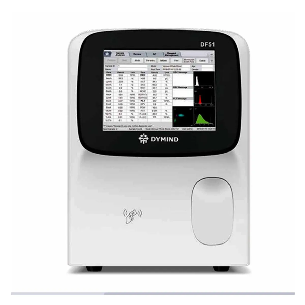 Laboratory Medical DF51 5 class Differential Hematology Blood Analyzer System clinic
