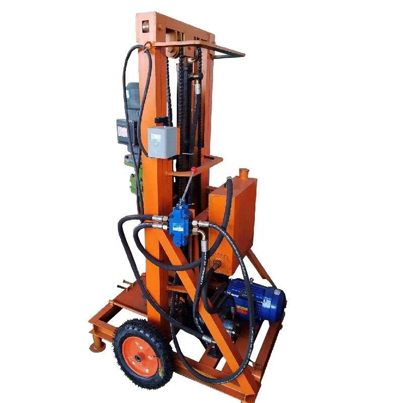 Cheap Portable 100m Deep 220V/380V Hydraulic Small Rotary Ground Water Bore Well Drilling Machine Price