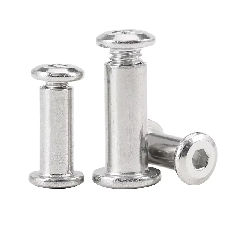 Fastener Wholesales Stainless Steel 304 316 Flat Head Hexagon Socket Sleeve Barrel Nut