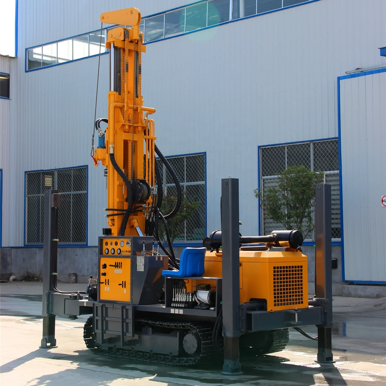 200m 300m 400m 500m 600m 700m  800m 1000m DTH Crawler underground Water Well Drilling Machine Blasting Hole Drill Rig