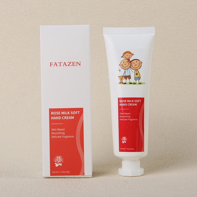 FATAZEN Natural Organic Rose Fragrance Hand Cream Skin Care Moisturizer Anti Aging Moisturizing Repairing Body Cream for Hand