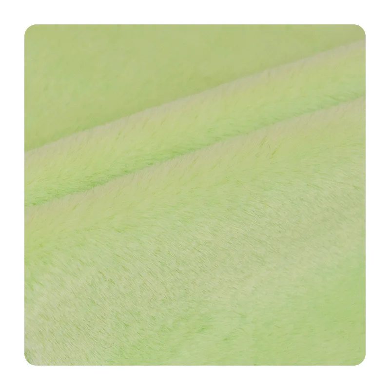 Wholesale GRS Recycled Polyester Rabbit Fur Plush Fabric For Toy Pillow