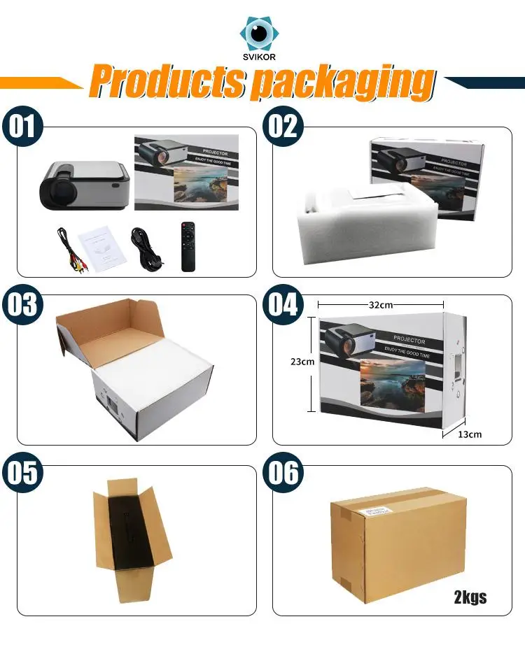 Pocket-type mini projector 4k is easy to carry with 720P Native Android Home theatre 5000 Lumens Led Projector