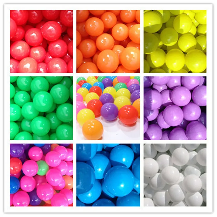 Eco-Friendly Soft Playground Pit Ball Transparent Ocean Ball Colorful Water Bath Wave Ball Toys For Children Kid Baby