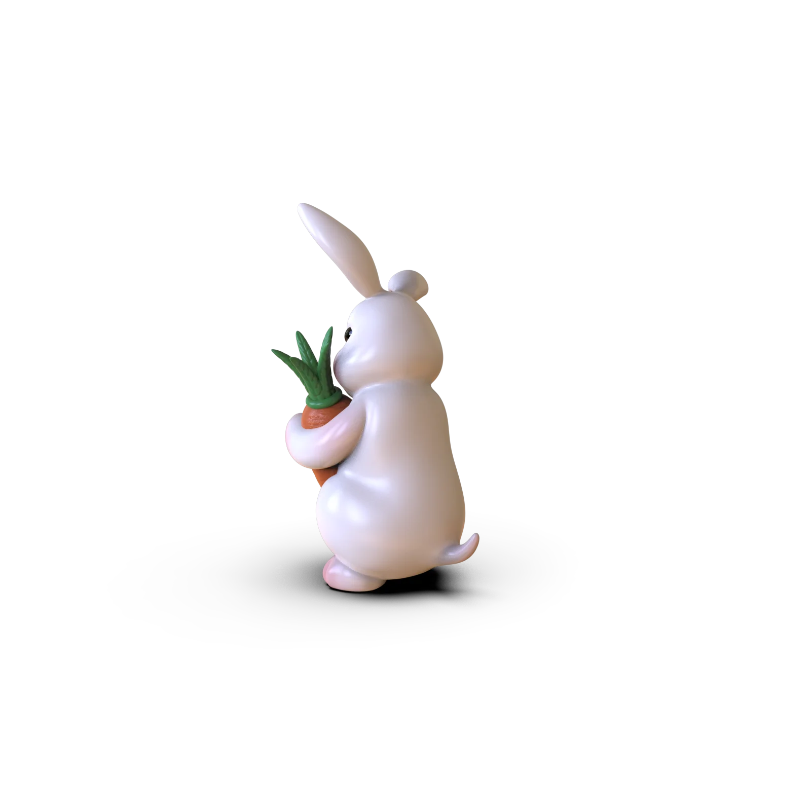 China Factory Supply resin rabbit statue polyresin custom Easter bunny figurines with carrot custom easter rabbit decoration