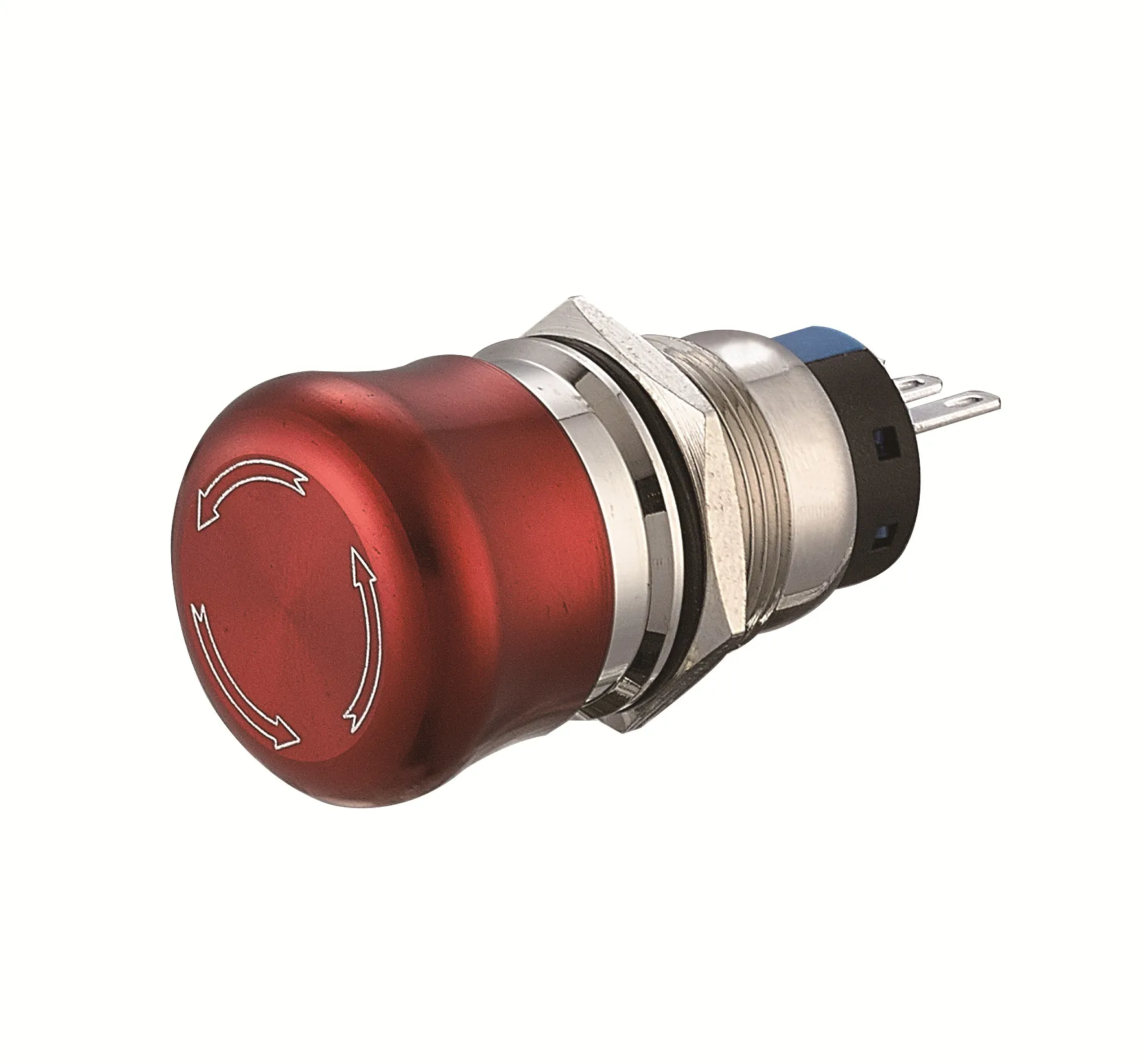 Hot selling LA38 series 19mm stainless steel emergency stop twist reset button switch